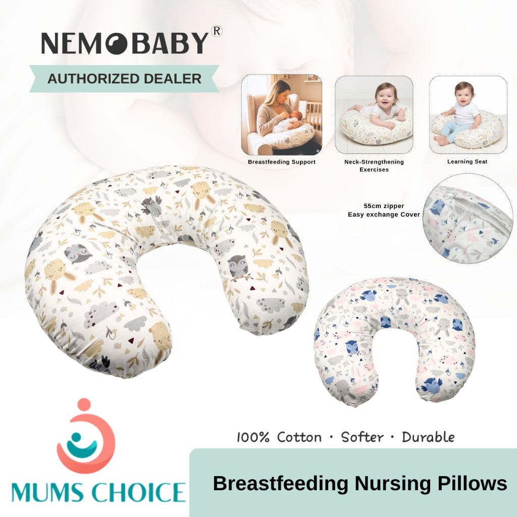 Nemobaby 100% Premium Cotton Breastfeeding Nursing Pillows