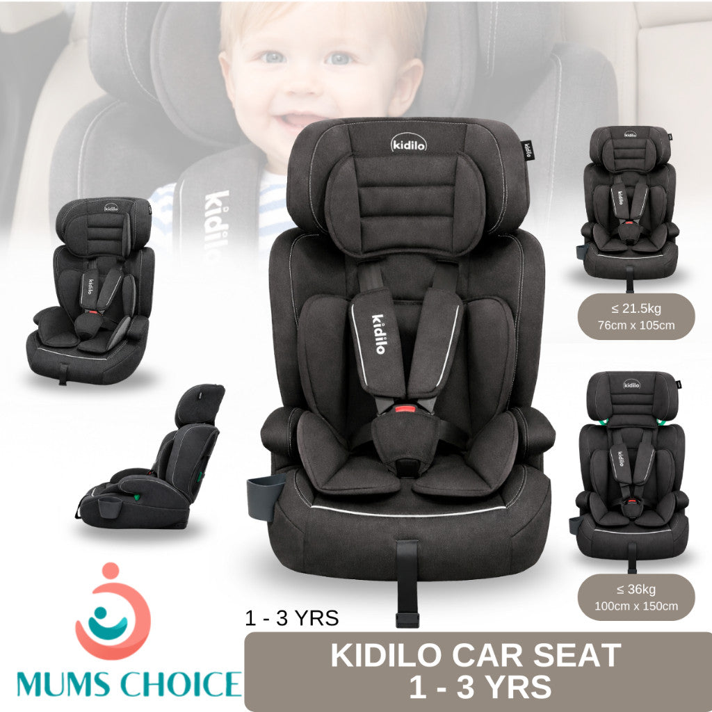 Kidilo 3-in-1 Car Seat 2Y to 12 years