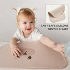 Mums Choice Silicone Placemat with food catcher for Kids baby toddler / Table mat | Food Grade material