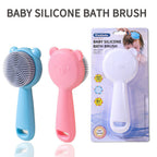 Kokibebe Baby Silicone Bath Brush / Cartoon Silicone Baby Shampoo Brush / Scalp Cleansing & Anti-Itch Hair Washing Comb
