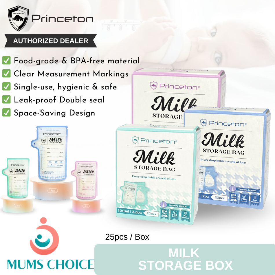 Princeton Double Zipper Breast Milk Storage Bag with Thermal Sensor
