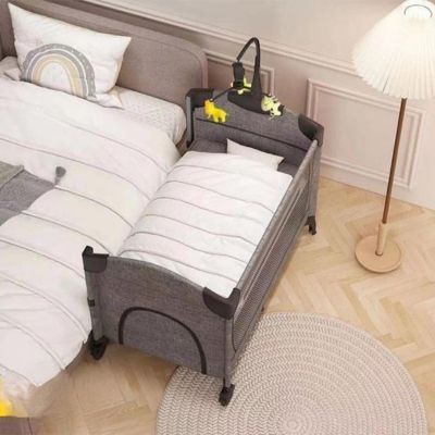 Kidilo Deluxe Multifunctional Baby playpen kids bed with diaper changer and  mosquito net