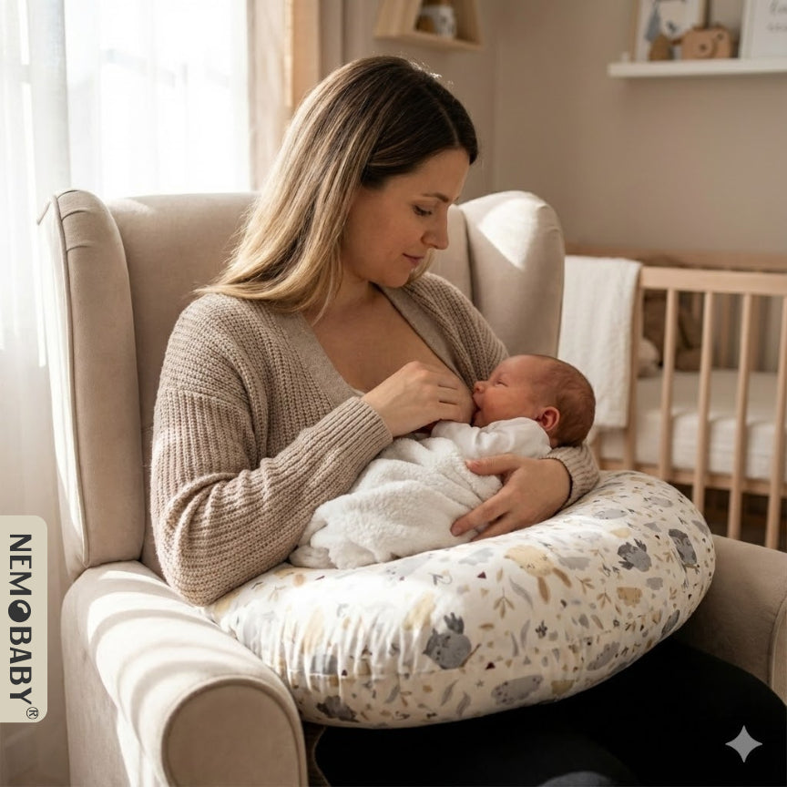 Nemobaby 100% Premium Cotton Breastfeeding Nursing Pillows