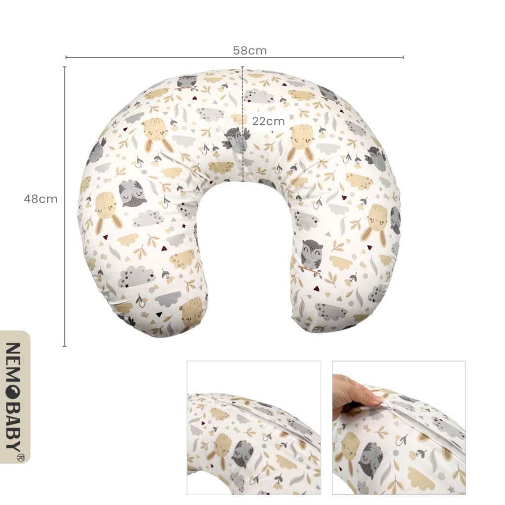 Nemobaby 100% Premium Cotton Breastfeeding Nursing Pillows