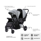 Kidilo Premium Baby Duo Stroller with Bassinet Newborn Ready Lightweight Foldable High-View Pushchair