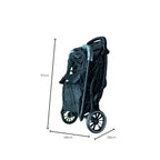 Kidilo Premium Baby Duo Stroller with Bassinet Newborn Ready Lightweight Foldable High-View Pushchair