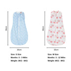 Mums Choice Newborn Baby Cotton Zip Sleeping Bag / Baby Swaddle