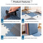 Mums Choice Baby Foam Puzzle Playmat | Double Side Playtime Soft Crawling Floor Mat Child Safety Kids Gift Station