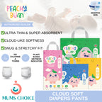 Peachy Bum Cloud Soft Diaper Pants | Size M | L | XL | XXL (1pack)
