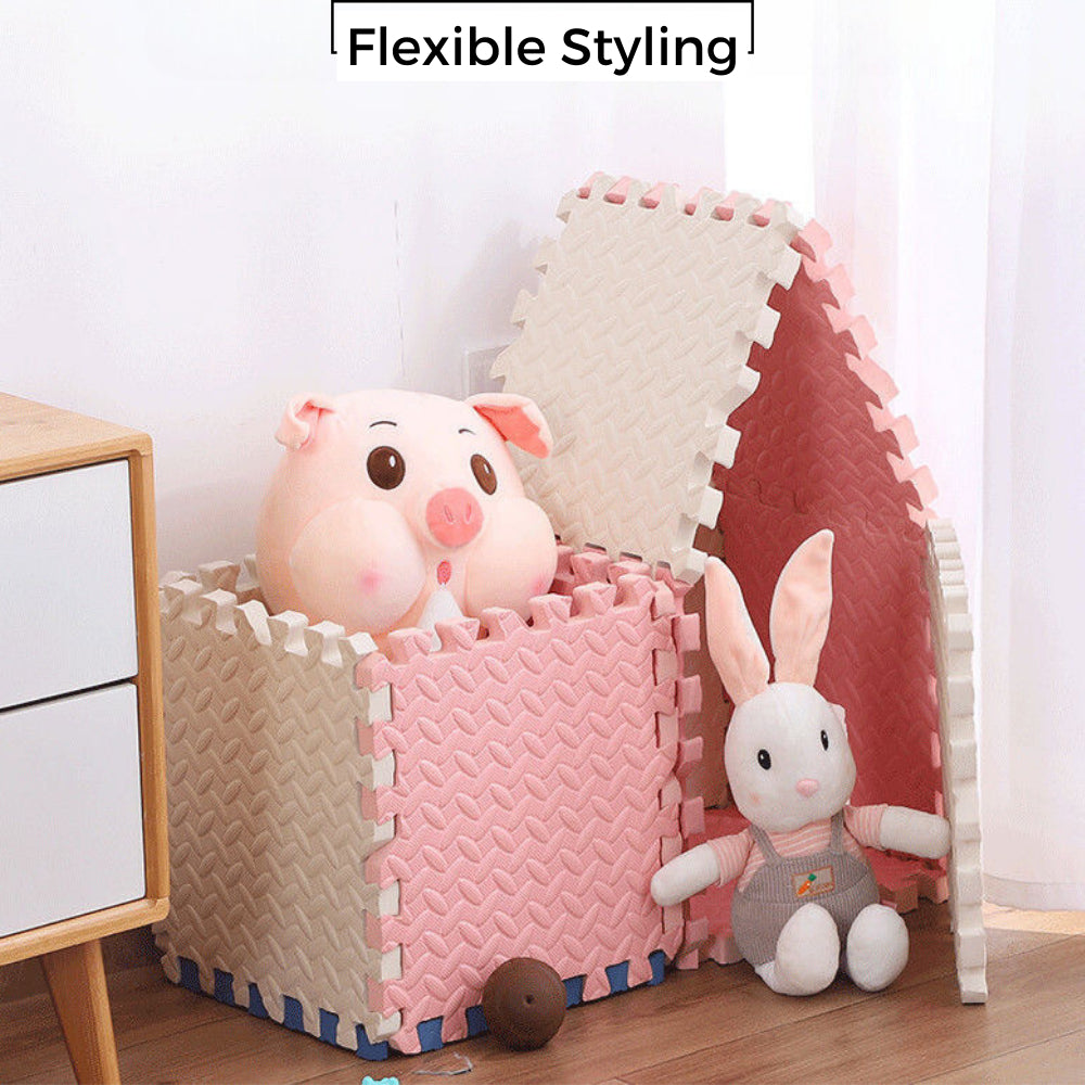 Mums Choice Baby Foam Puzzle Playmat | Double Side Playtime Soft Crawling Floor Mat Child Safety Kids Gift Station