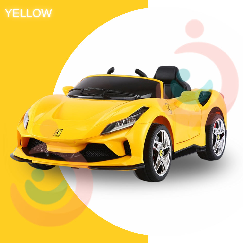 Mums Choice Kids Ferrari F8 Electric Big Toy Car Remote Control | 1+ Years Old l Gift Station