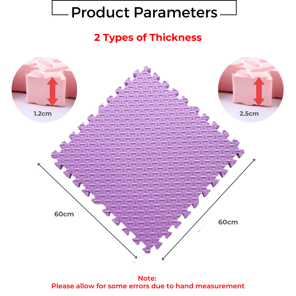 Mums Choice Baby Foam Puzzle Playmat | Double Side Playtime Soft Crawling Floor Mat Child Safety Kids Gift Station