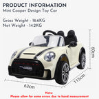 Mums Choice Kids Mini Cooper Electric Big Toy Car Remote Control | 1+ Years Old Gift Station