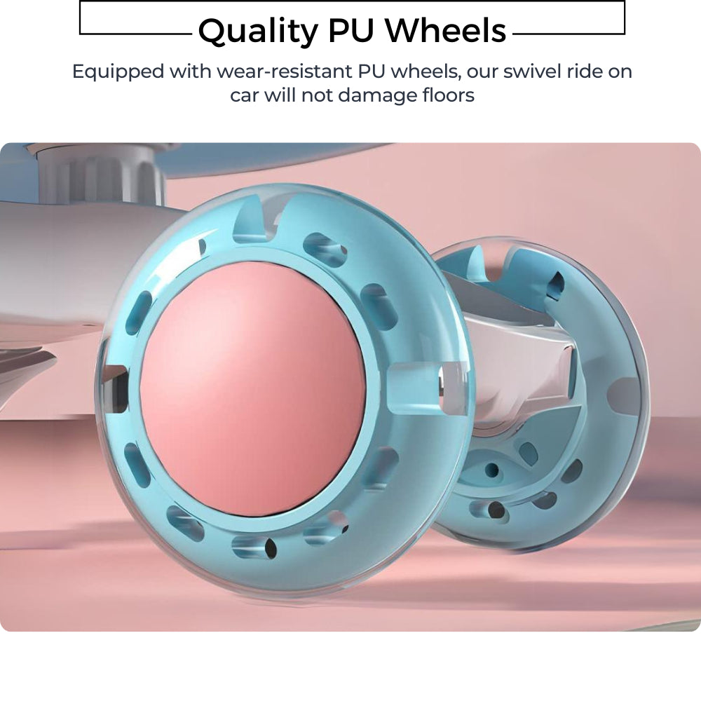 Mums Choice Kids Swivel Ride-On Car | Twisting Toy Car | Child Birthday Present Gift Station