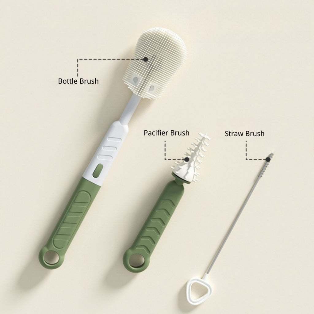 Misuta Newborn Baby Bottle Cleaning Brush Set