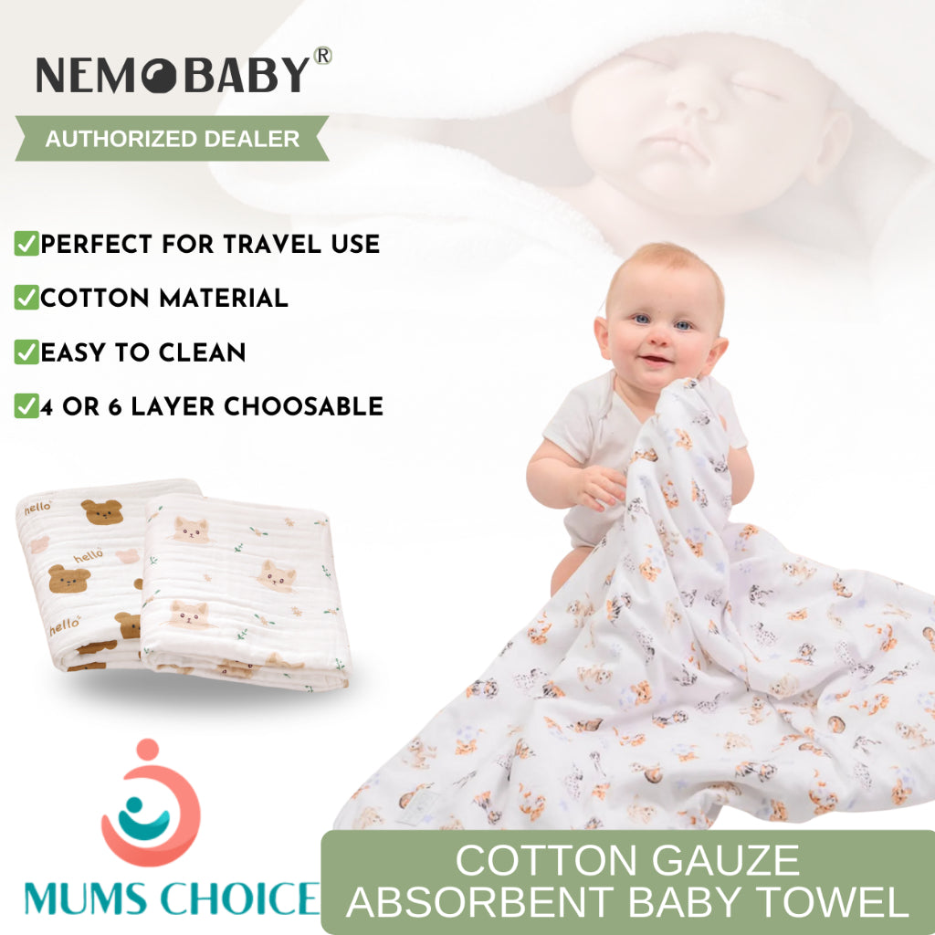 Mums Choice Baby Cotton Gauze Absorbent Baby Towel