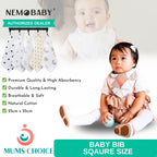 Nemobaby Baby Face Bamboo Washcloths Towel 1pcs per pack