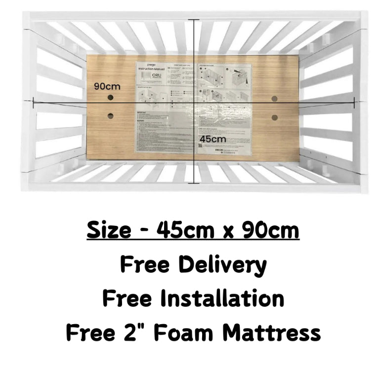 Prego ORU Wooden Baby Crib