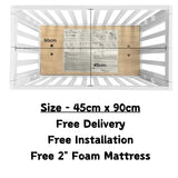 Prego ORU Wooden Baby Crib