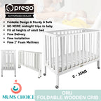 Prego ORU Wooden Baby Crib
