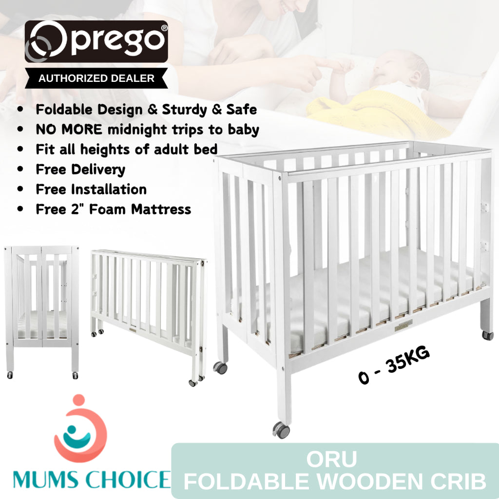 Prego ORU Wooden Baby Crib