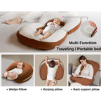 Nemobaby X Baby Watch 6 in 1 Multipurpose Nursing Pillow Wedge Pillow Portable bed(Cooling cover + Micro-Beads Filled)