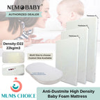 Mums Choice Anti-Dust Mite Bamboo High Density Foam Mattress