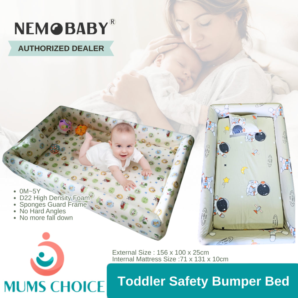 Nemobaby Toddler Bumper Bed Children Sofa Bed  Sponge Full Protection
