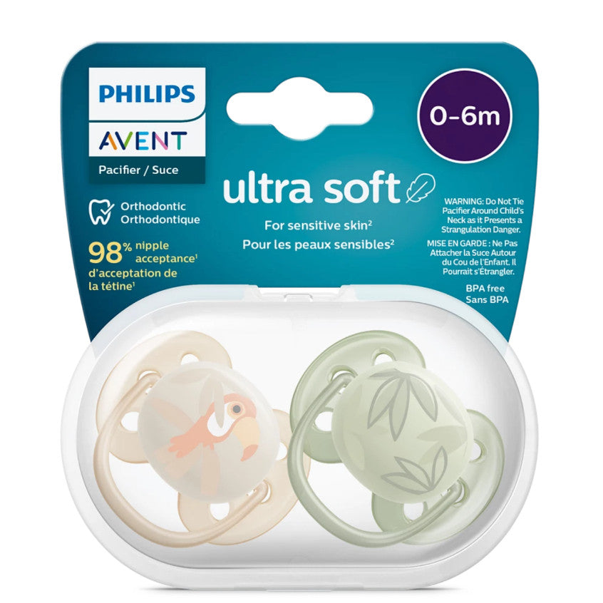 Philips Avent ultra soft Pacifier 0-6m / 6-18M+ (baby’s sensitive skin)