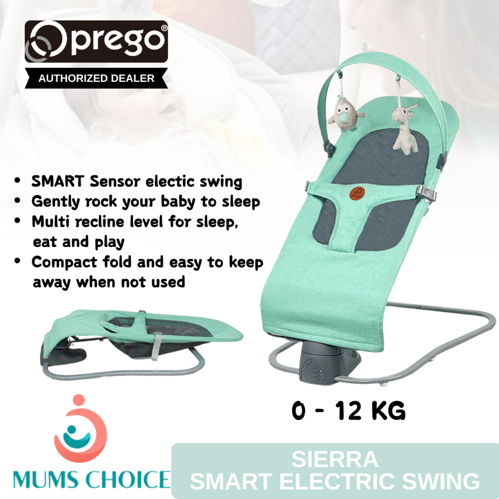 Prego Baby Sierra Smart Sensor Electric Baby Swing (0-13kg)