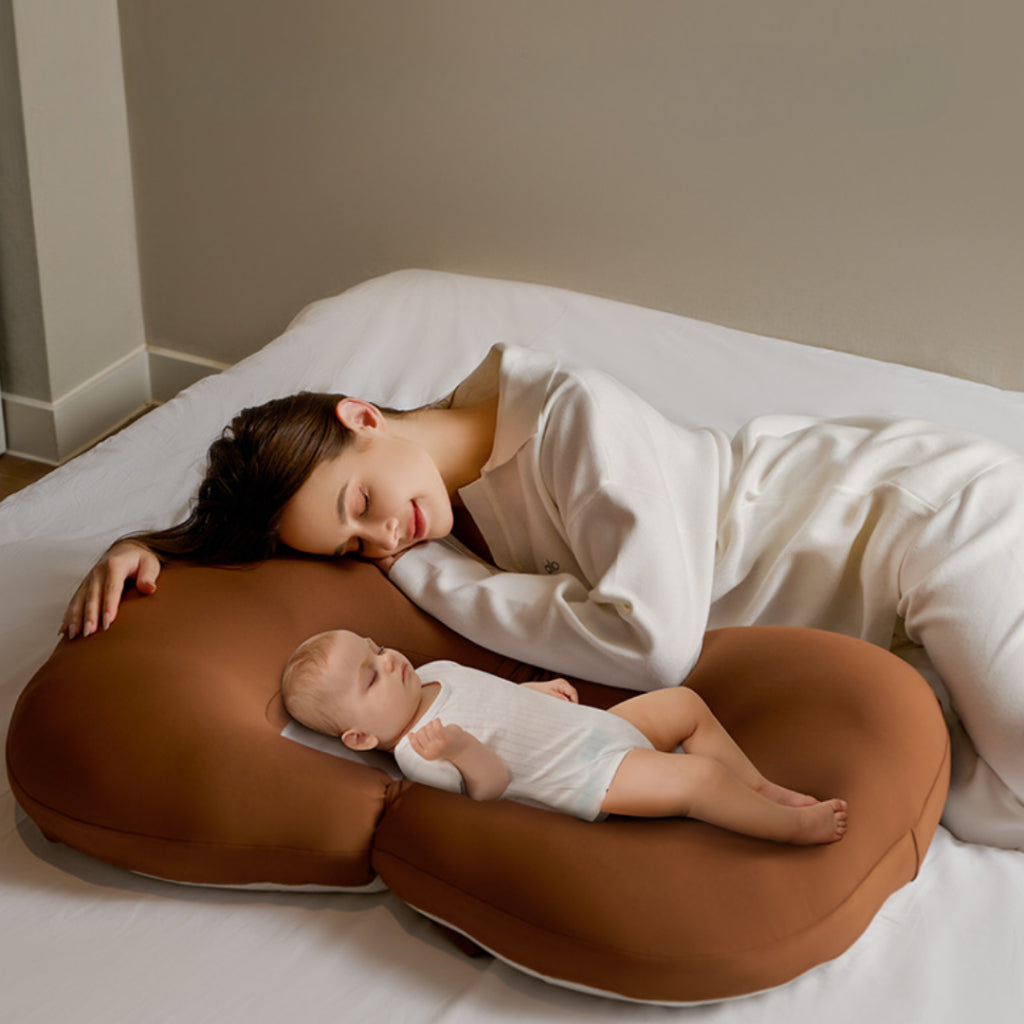 Nemobaby X Baby Watch 6 in 1 Multipurpose Nursing Pillow Wedge Pillow Portable bed(Cooling cover + Micro-Beads Filled)