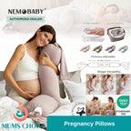 NemoBaby X Baby watch multi-function Pregnancy Pillows nursing pillow Cooling cover material with micro-beads filled in
