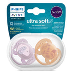 Philips Avent ultra soft Pacifier 0-6m / 6-18M+ (baby’s sensitive skin)