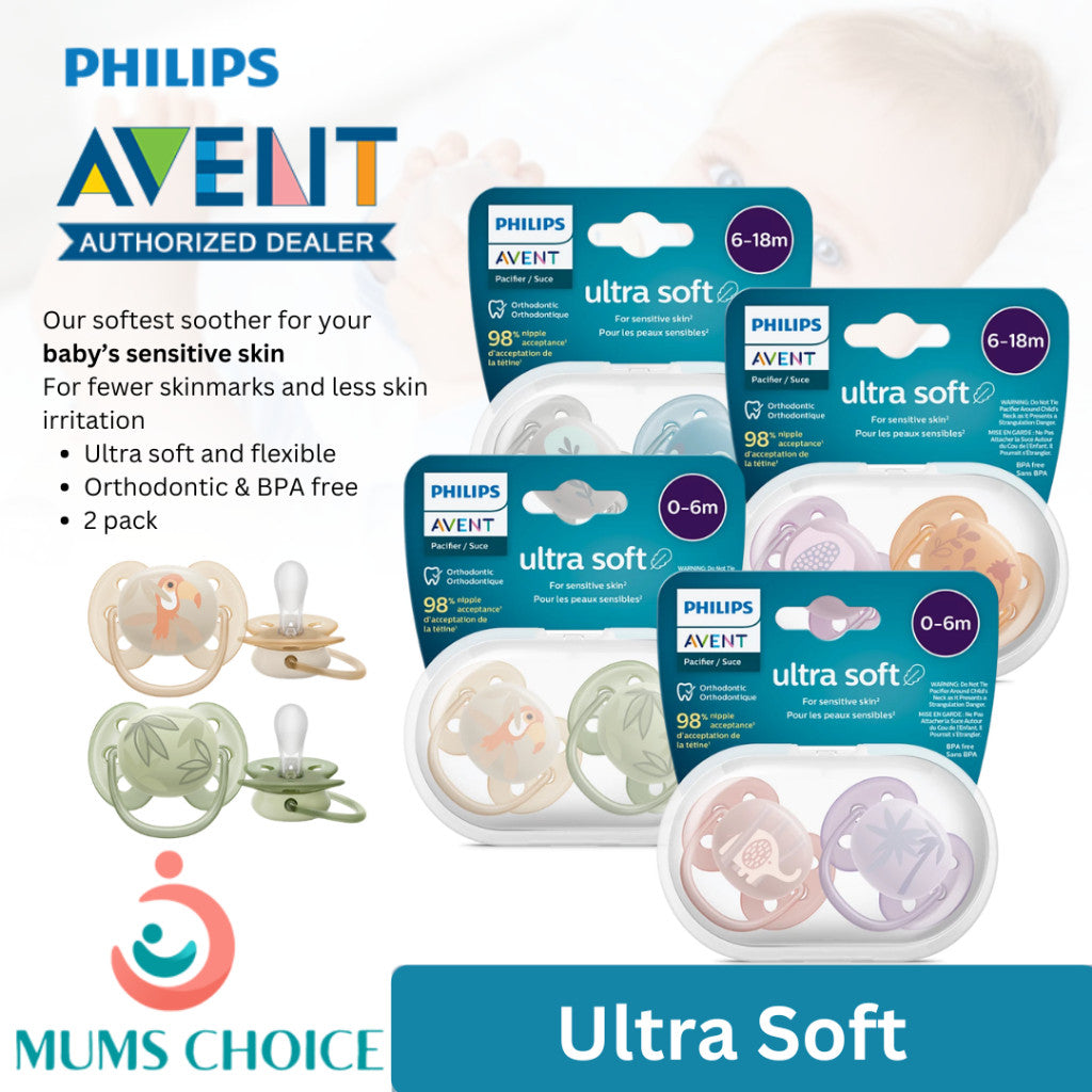 Philips Avent ultra soft Pacifier 0-6m / 6-18M+ (baby’s sensitive skin)