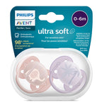 Philips Avent ultra soft Pacifier 0-6m / 6-18M+ (baby’s sensitive skin)