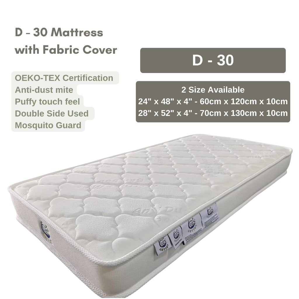 Mums Choice Anti-Dust Mite Bamboo High Density Foam Mattress