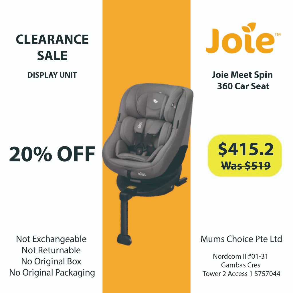 Joie Meet Spin 360 Car Seat (0-18 kg)(Group 0+/1)