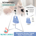Mums Choice x Ayoto Premium Strong Tripod Baby Travel Cradle