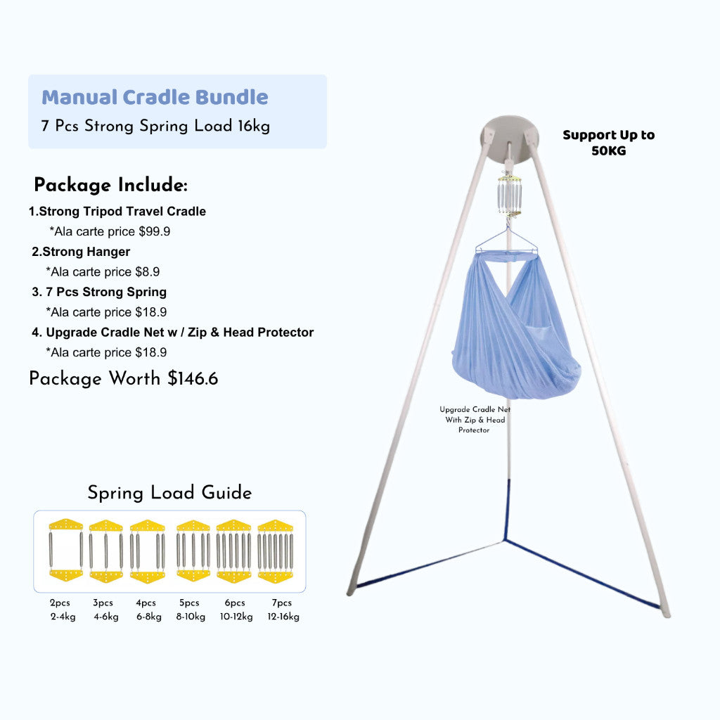 Mums Choice x Ayoto Premium Strong Tripod Baby Travel Cradle