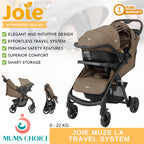Joie Muze Lx Travel System (Stroller With Car Seat)