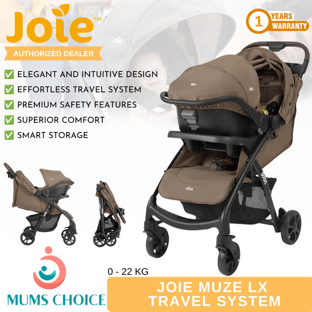 Joie Muze Lx Travel System (Stroller With Car Seat)