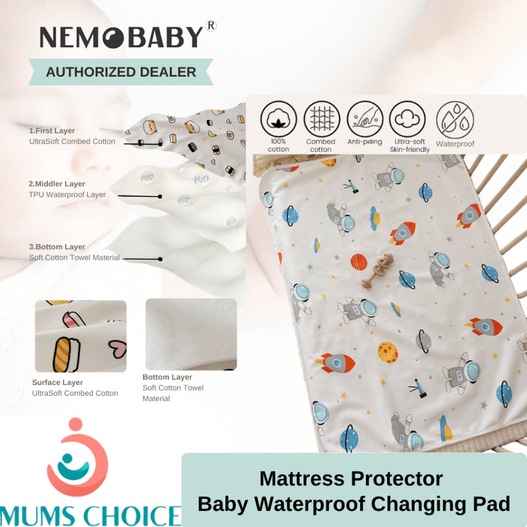 Mums Choice Baby Waterproof Changing Pad / Mattress protector Diaper Changing Mat