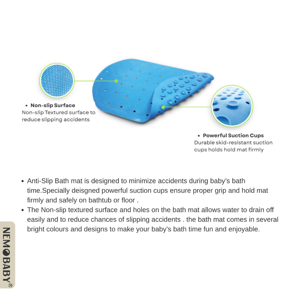 Nemobaby Anti-Slip Bath Mat 100% Rubber
