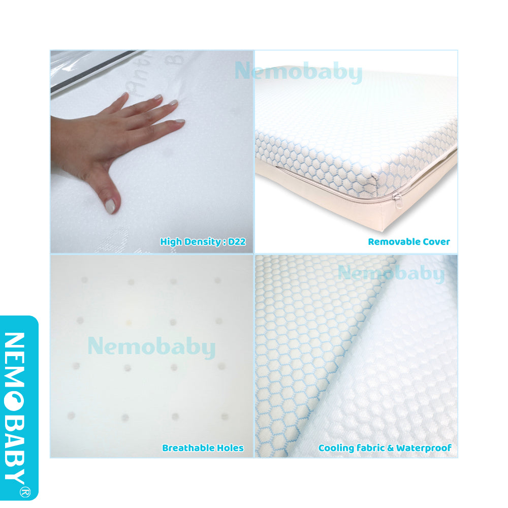 Nemobaby High Density Waterproof 3D Cooling Baby Mattress