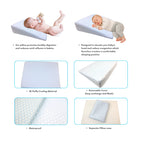Nemobaby Wedge Pillow with Cooling Waterproof Cover