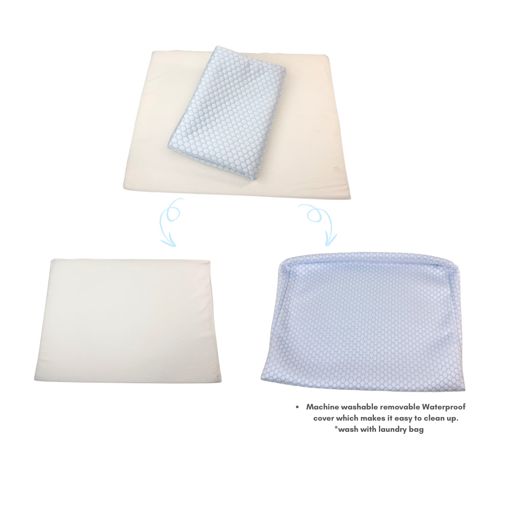 Nemobaby Wedge Pillow with Cooling Waterproof Cover