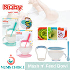 Nuby Garden Fresh Mash N Feed with Spoon Bowl Single Pack