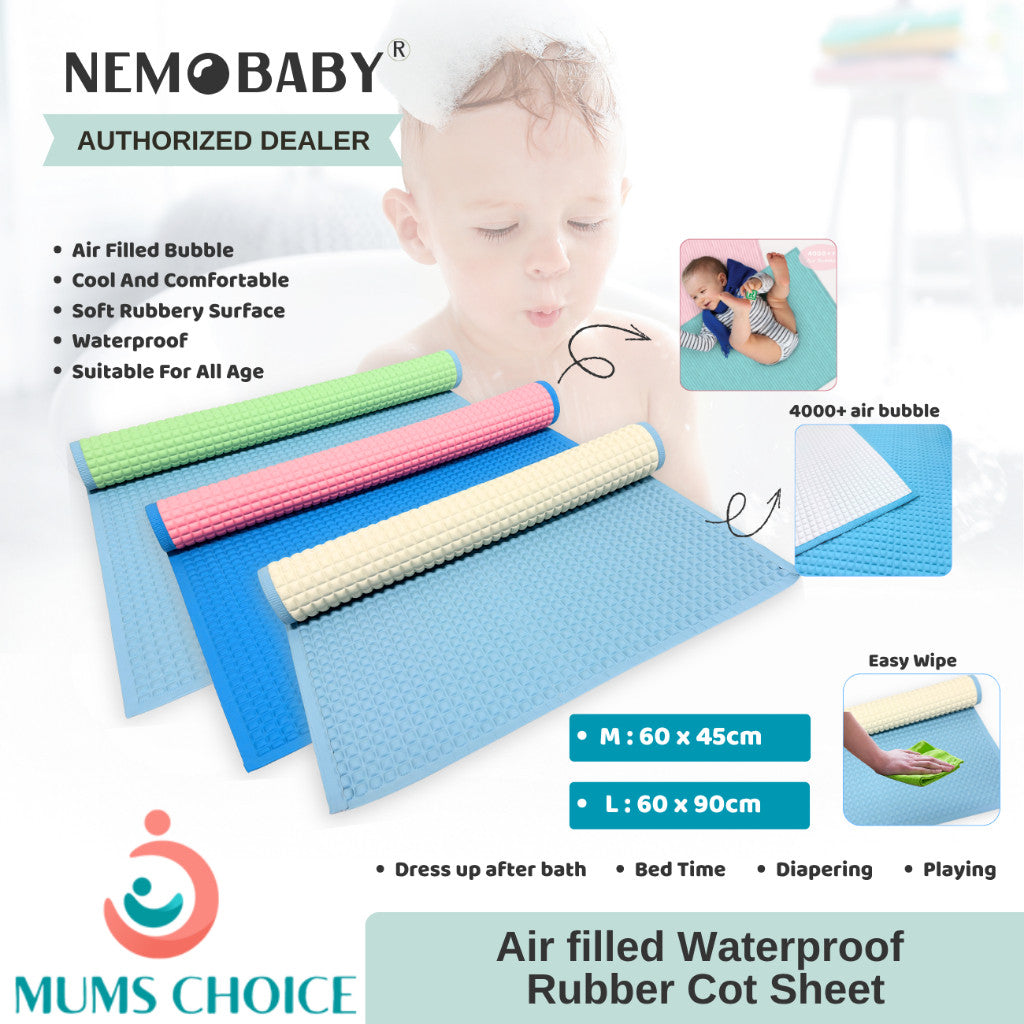 Nemobaby Premium Air-Filled Rubber Cot Sheet Waterproof Mat