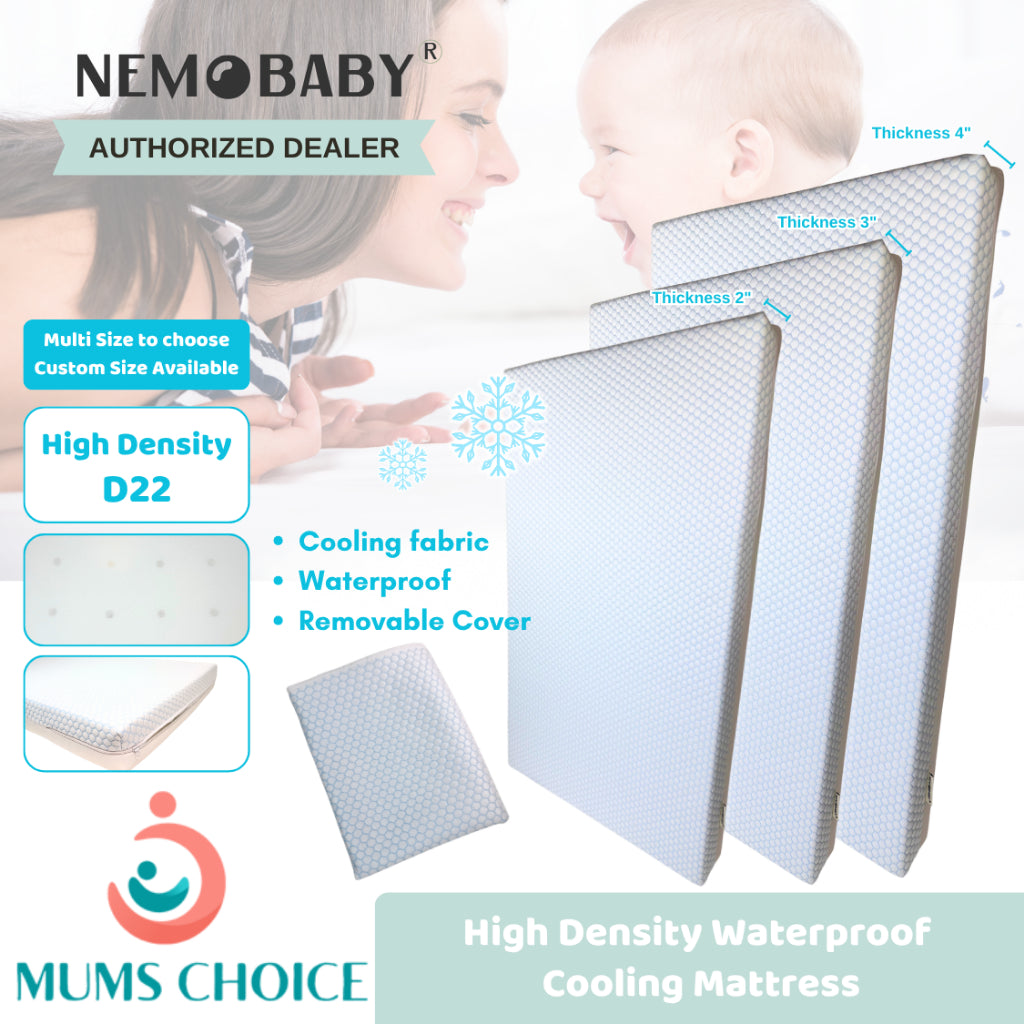 Nemobaby High Density Waterproof 3D Cooling Baby Mattress