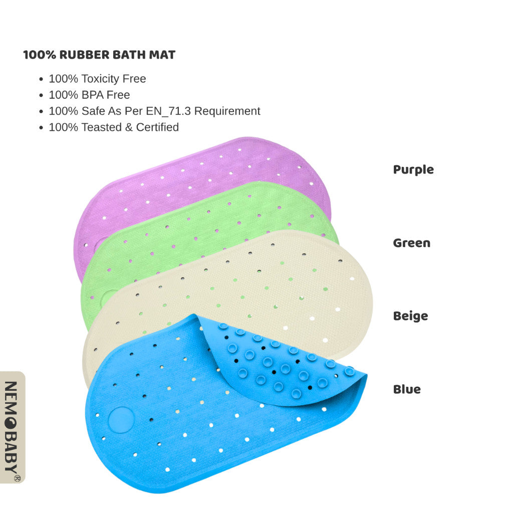 Nemobaby Anti-Slip Bath Mat 100% Rubber